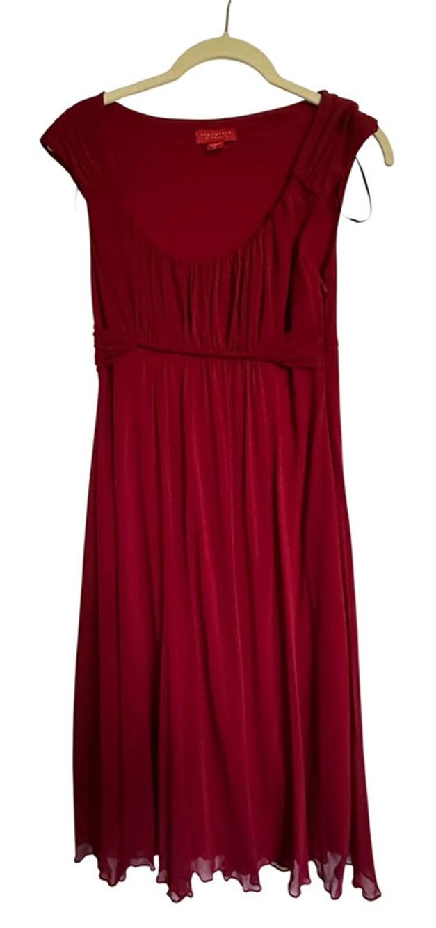 Signature by sangria hot red dress Sz 6